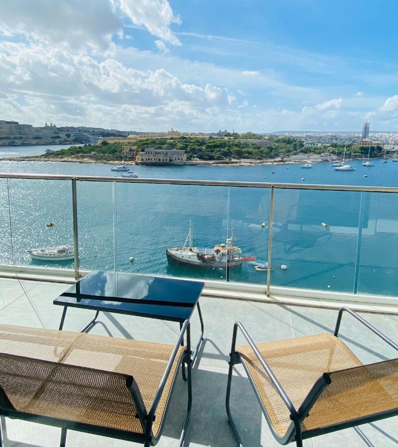 Sliema Seaview Apartment- Valletta Views - Apt 8, 49 Tigne Point Mansions Eksteriør bilde